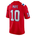 Trusc NE.Patriots #10 Drake Maye Red Player Game Stitched Jerseys