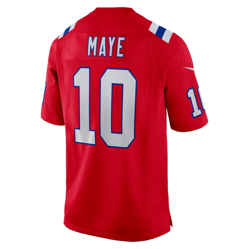 Trusc NE.Patriots #10 Drake Maye Red Player Game Stitched Jerseys