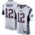 Trusc NE.Patriots #12 Tom Brady Player White Home Game Stitched Jerseys