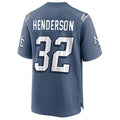 Trusc NE.Patriots #32 TreVeyon Henderson Player Storm Blue Rivalries Collection Game Stitched Jerseys