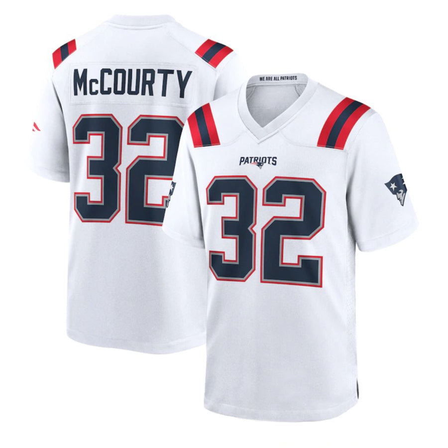 Trusc NE.Patriots #32 TreVeyon Henderson Player White Home Game Stitched Jerseys