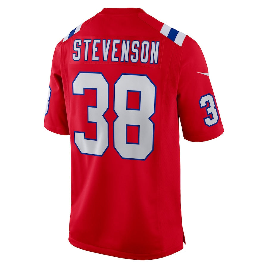 Trusc NE.Patriots #38 Rhamondre Stevenson Player Red Home Game Stitched Jerseys