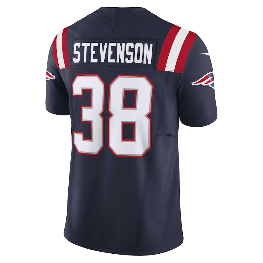 Trusc NE.Patriots #38 Rhamondre Stevenson Player Vapor F.U.S.E. Limited Navy Stitched Jerseys