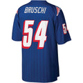 Trusc NE.Patriots #54 Tedy Bruschi Mitchell & Ness Royal Legacy Replica Stitched Jerseys