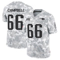 Trusc NE.Patriots #66 Will Campbell Player Arctic Camo Salute to Service Limited Stitched Jerseys