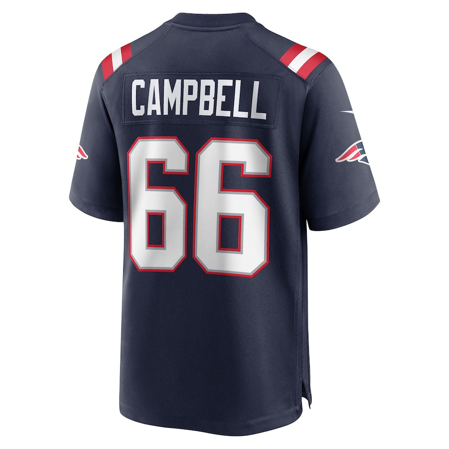 Trusc NE.Patriots #66 Will Campbell Player Navy Home Game Stitched Jerseys