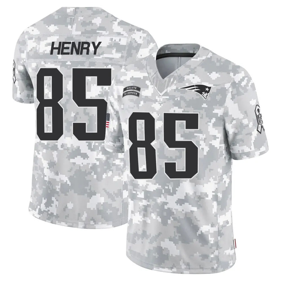Trusc NE.Patriots #85 Hunter Henry Player Arctic Camo Salute to Service Limited Stitched Jerseys