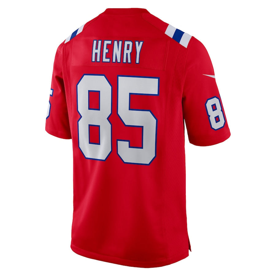 Trusc NE.Patriots #85 Hunter Henry Player Navy Red Home Game Stitched Jerseys