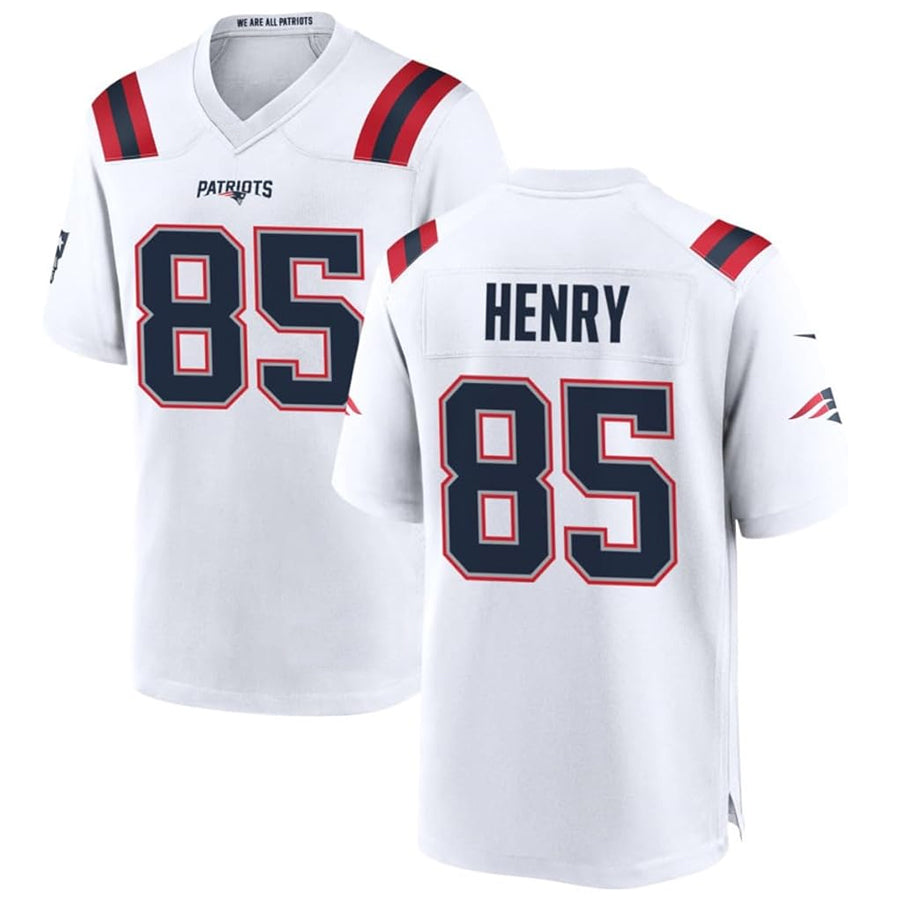 Trusc NE.Patriots #85 Hunter Henry Player White Home Game Stitched Jerseys