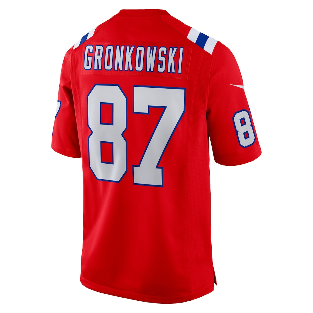 Trusc NE.Patriots #87 Rob Gronkowski Red Alternate Retired Player Game Stitched Jerseys