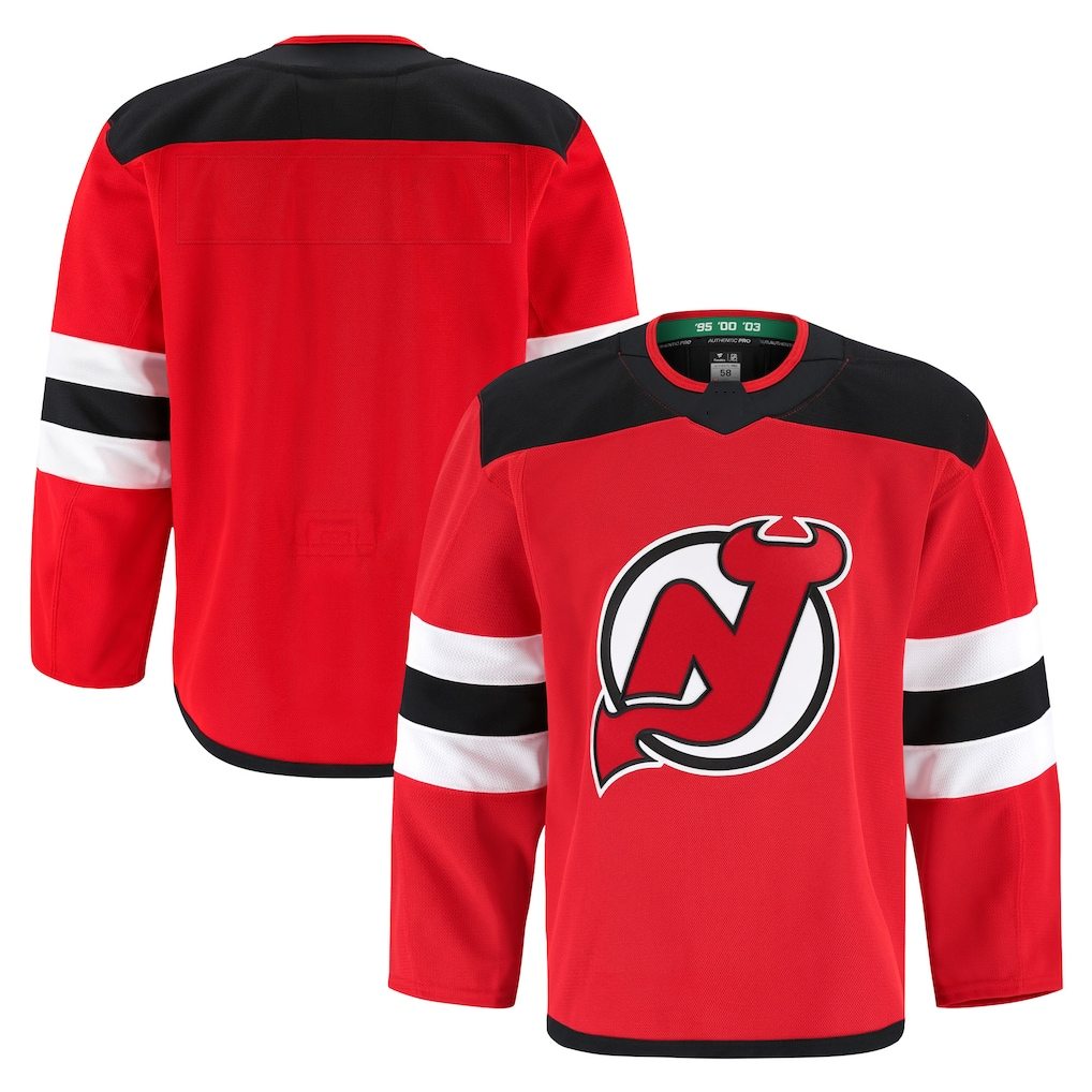 Trusc N.Jersey Devils Red Home Authentic Pro Jerseys