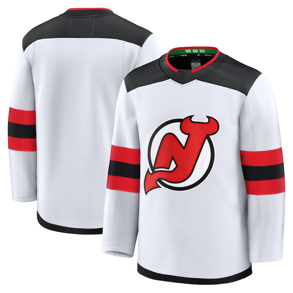 Trusc N.Jersey Devils White Away Premium Jerseys