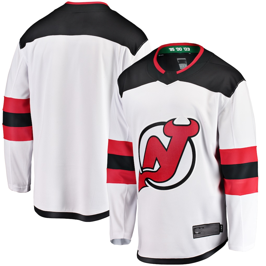 Trusc N.Jersey Devils White Breakaway Away Jerseys