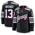 Trusc N.Jersey Devils #13 Nico Hischier Black Alternate Premium Jerseys