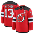 Trusc N.Jersey Devils #13 Nico Hischier Red Home Premium Jerseys