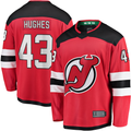 Trusc N.Jersey Devils #43 Luke Hughes Red Home Breakaway Player Jerseys
