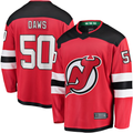 Trusc N.Jersey Devils #50 Nico Daws Red Home Breakaway Player Jerseys