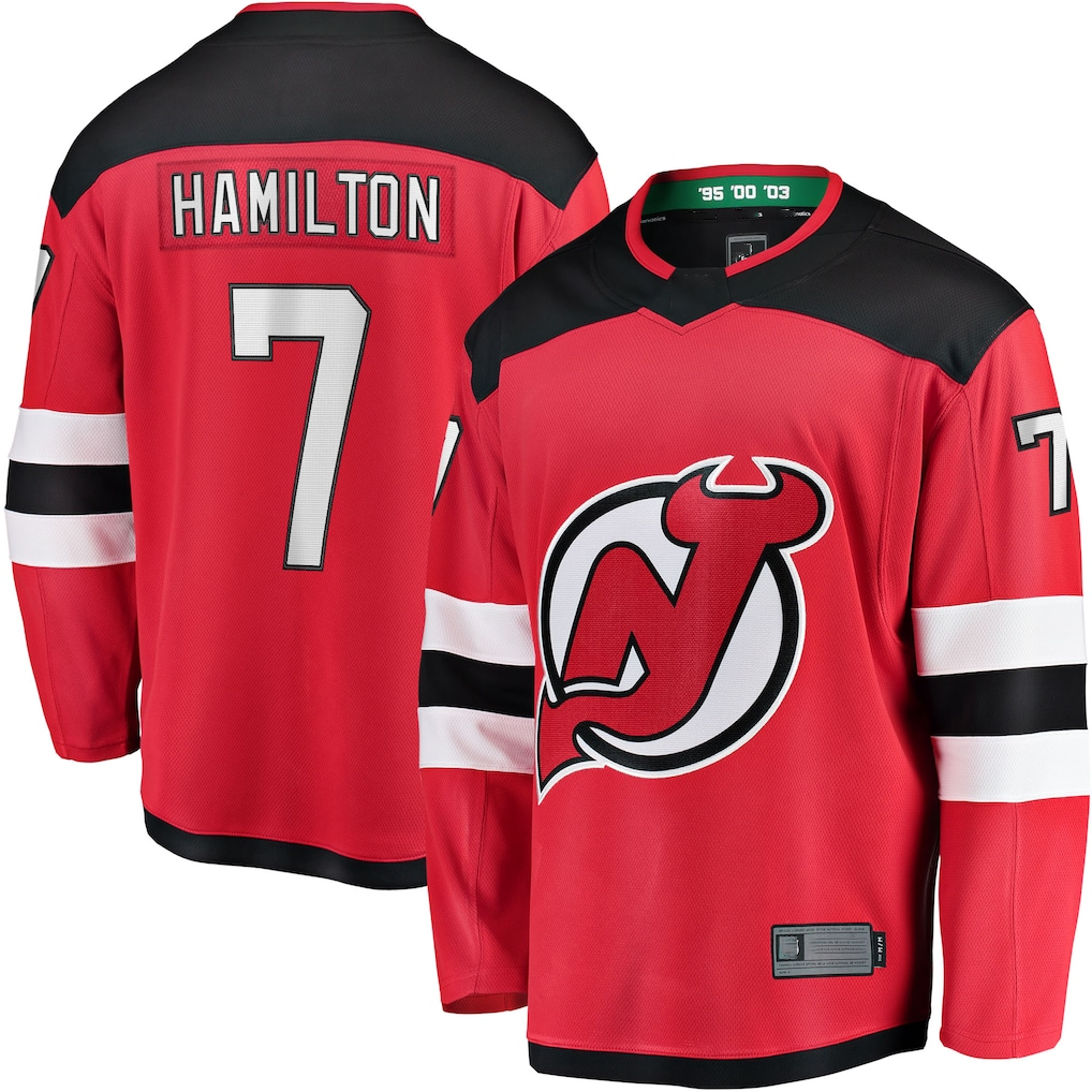 Trusc N.Jersey Devils #7 Dougie Hamilton Red Breakaway Player Jerseys