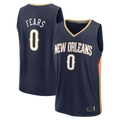 Trusc NO.Pelicans #0 Jeremiah Fears Navy Fast Break Replica Stitched Jerseys- Icon Edition