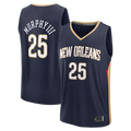 Trusc NO.Pelicans #25 Trey Murphy III Navy Fast Break Replica Stitched Jerseys- Icon Edition