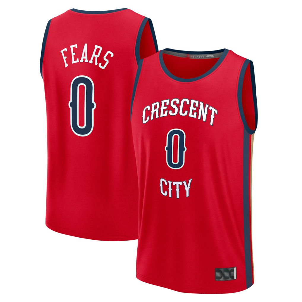 Trusc NO.Pelicans #0 Jeremiah Fears Red Fast Break Replica Player Stitched Jerseys- Statement Edition