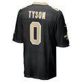 Trusc NO.Saints #0 Jordyn Tyson Black 2026 Draft First Round Pick No. 8 Team Game Stitched Jerseys