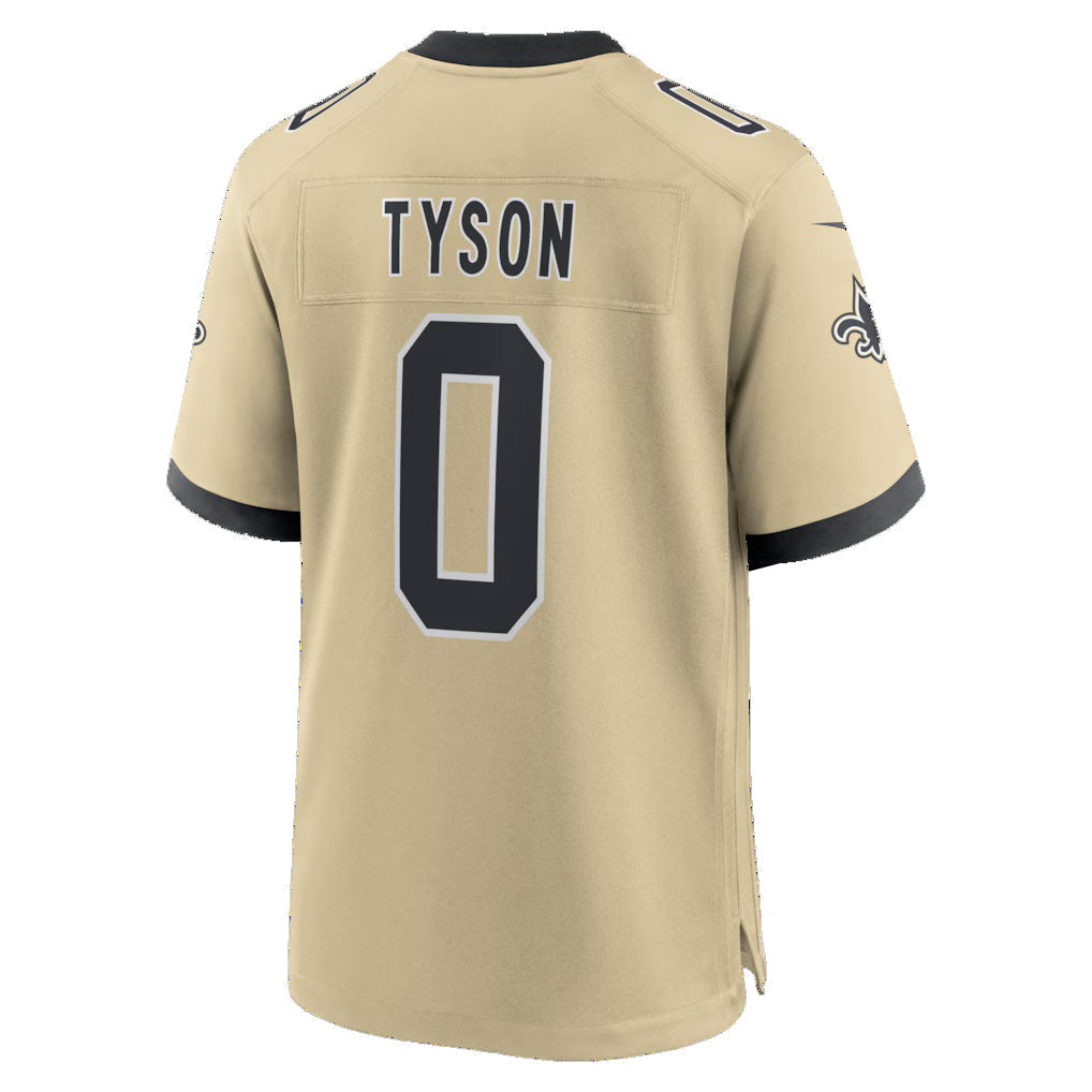 Trusc NO.Saints #0 Jordyn Tyson Gold 2026 Draft First Round Pick No. 8 Alternate Game Stitched Jerseys