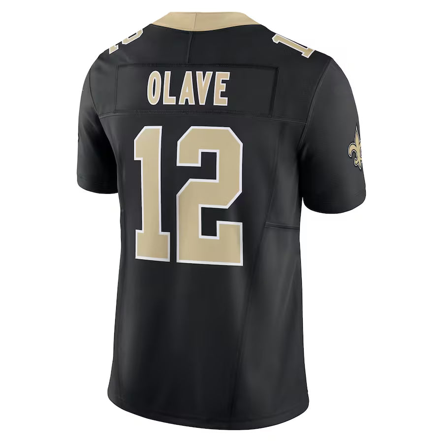 Trusc NO.Saints #12 Chris Olave Player Black Alternate Vapor F.U.S.E. Limited Stitched Jerseys