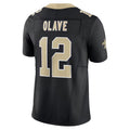 Trusc NO.Saints #12 Chris Olave Player Black Alternate Vapor F.U.S.E. Limited Stitched Jerseys