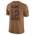 Trusc NO.Saints #12 Chris Olave Player Brown Salute To Service Limited Stitched Jerseys
