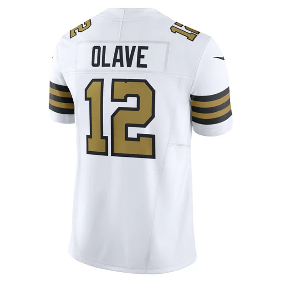 Trusc NO.Saints #12 Chris Olave Player White Vapor Limited Stitched Jerseys