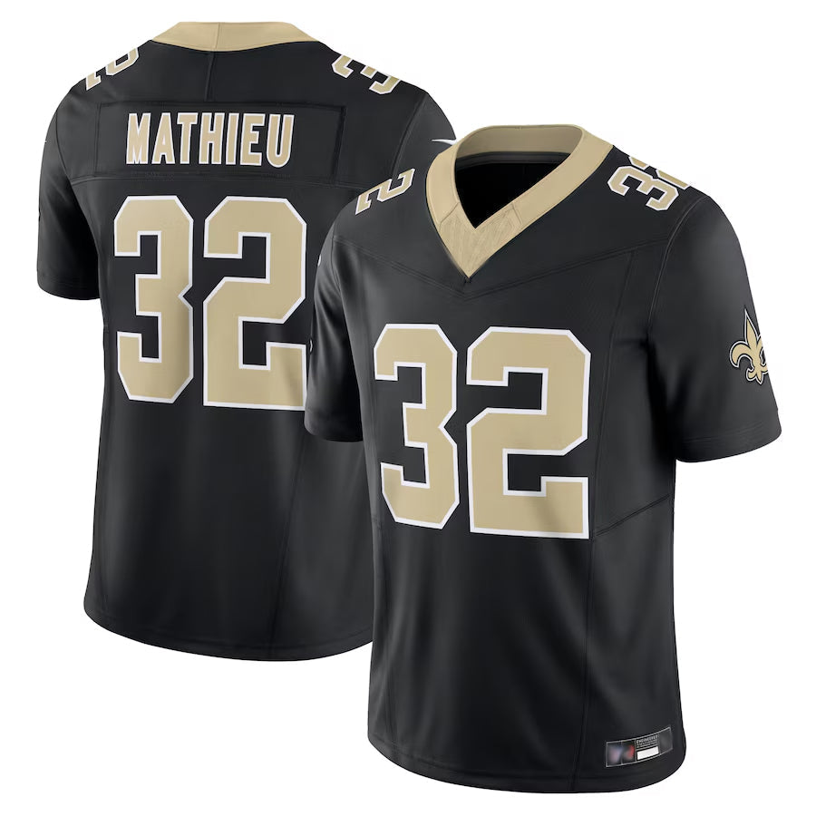 Trusc NO.Saints #32 Tyrann Mathieu Player Black Vapor F.U.S.E. Limited Stitched Jerseys