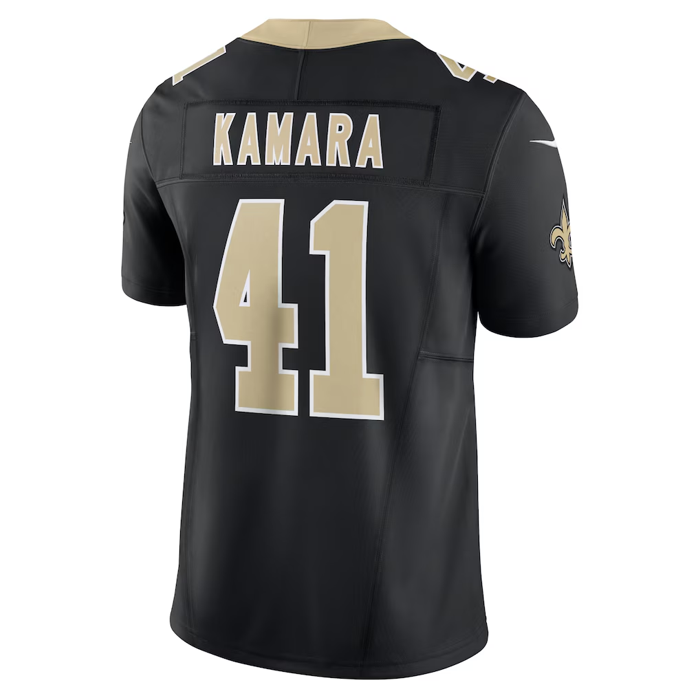 Trusc NO.Saints #41 Alvin Kamara Black Vapor F.U.S.E. Limited Stitched Jerseys