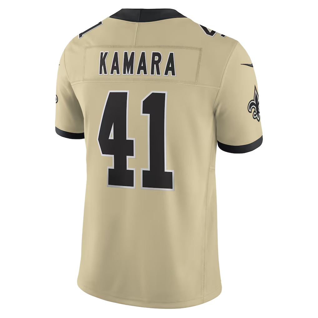 Trusc NO.Saints #41 Alvin Kamara Gold Alternate Gameday Golds Alternate Vapor F.U.S.E. Limited Stitched Jerseys