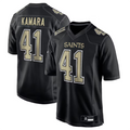 Trusc NO.Saints #41 Alvin Kamara Player Carbon Black Fashion Game Stitched Jerseys