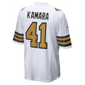 Trusc NO.Saints #41 Alvin Kamara Player White Alternate Game Stitched Jerseys