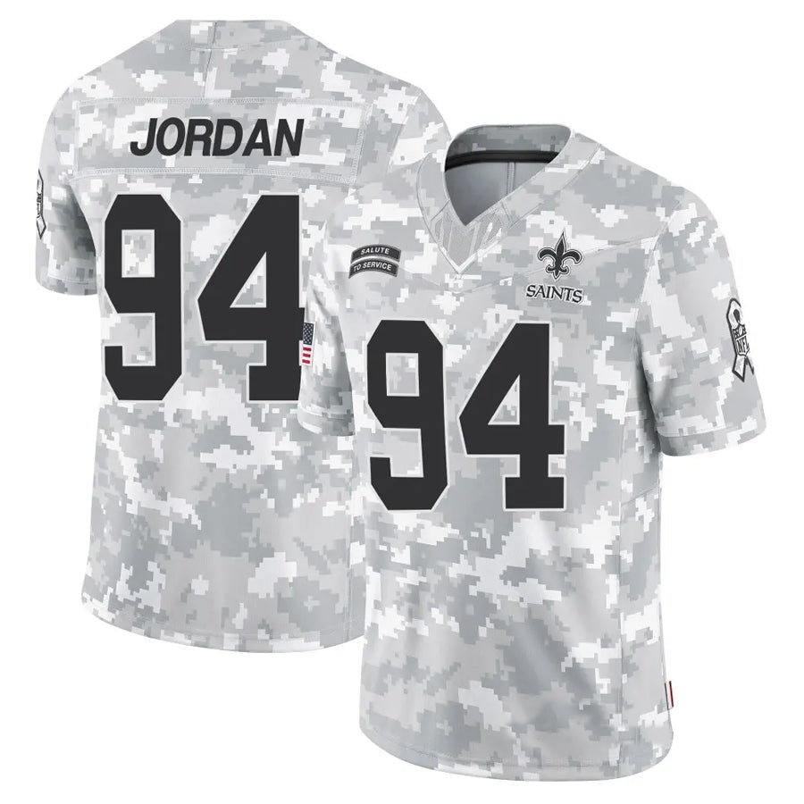 Trusc NO.Saints #94 Cameron Jordan Player Arctic Camo Salute to Service Limited Stitched Jerseys
