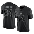 Trusc NO.Saints #94 Cameron Jordan Player Black RFLCTV Limited Stitched Jerseys