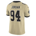 Trusc NO.Saints #94 Cameron Jordan Player Gold Alternate Vapor F.U.S.E. Limited Stitched Jerseys