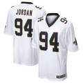Trusc NO.Saints #94 Cameron Jordan White Game Stitched American Stitched Jerseys
