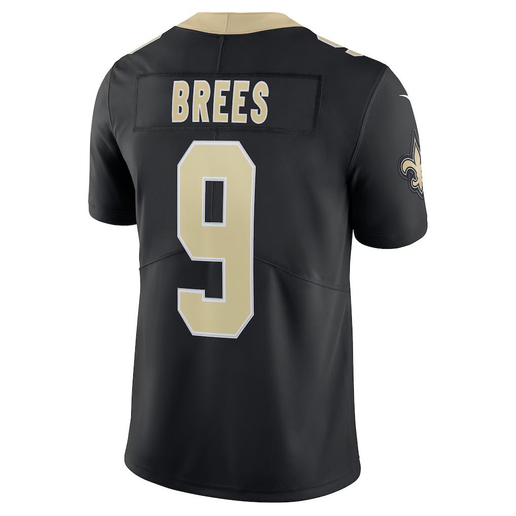 Trusc NO.Saints #9 Drew Brees Captain Vapor Limited Stitched Jerseys
