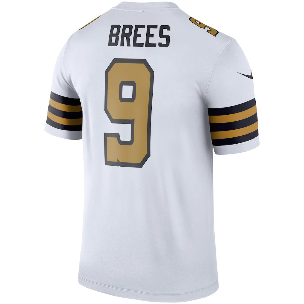 Trusc NO.Saints #9 Drew Brees White Alternate Legend Player Performance Top Stitched Jerseys