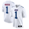 Trusc NY. Giants Tundra #1 Malik Nabers Player White Fashion Stitched Jerseys