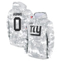 Trusc NY.Giants #0 Brian Burns Player Arctic Camo Salute to Service Hoodies Stitched Jerseys