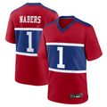 Trusc NY.Giants #1 Malik Nabers Century Red Alternate Game Stitched Jerseys