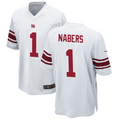 Trusc NY.Giants #1 Malik Nabers Player White Game Stitched Jerseys
