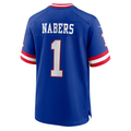 Trusc NY.Giants #1 Malik Nabers Royal Game Player Stitched Jerseys