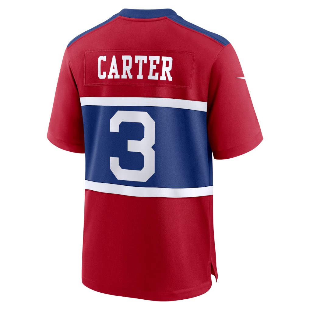 Trusc NY.Giants #3 Abdul Carter Red Alternate Game Stitched Jerseys