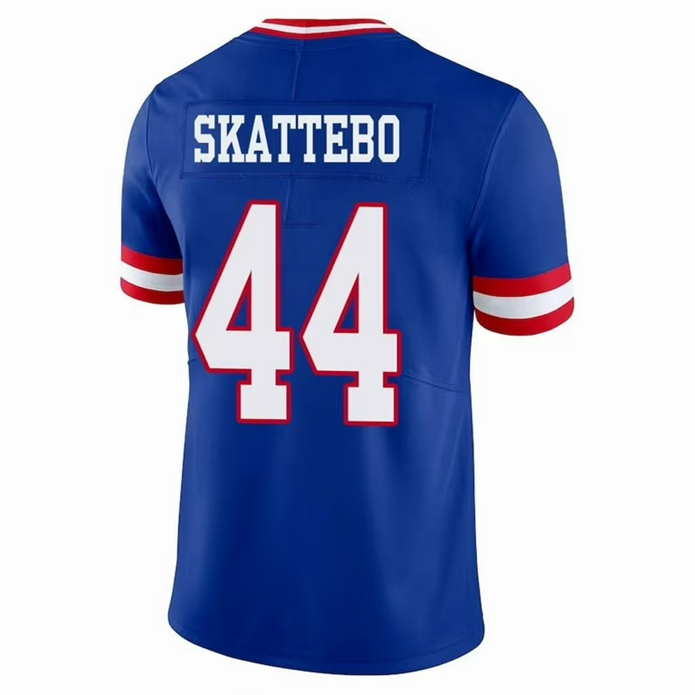 Trusc NY.Giants #44 Cam Skattebo Player Royal Throwback Vapor Limited Football Jerseys