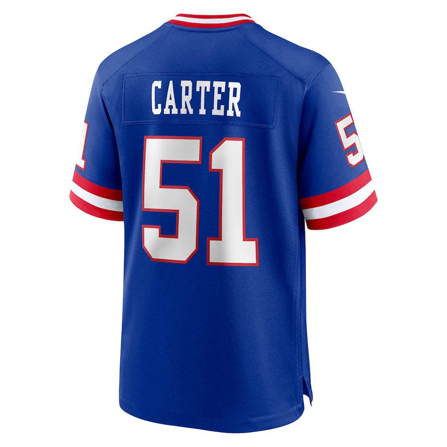 Trusc NY.Giants #51 Abdul Carter Player Royal Home Game Stitched Jerseys
